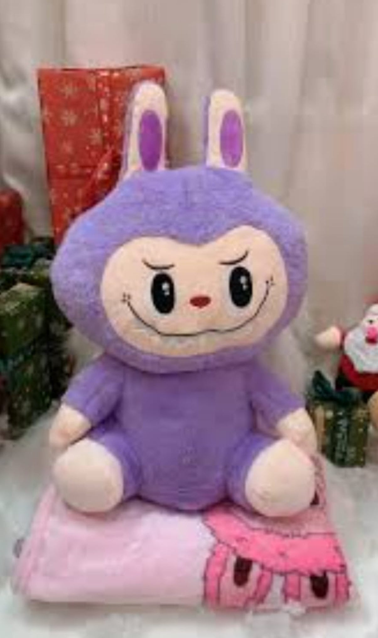 Monster plushie & blanket
